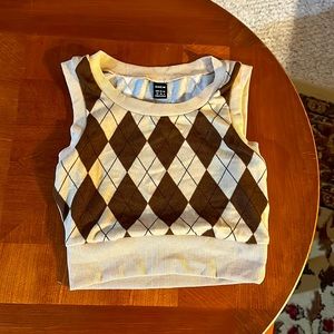 Cute tan sweater vest